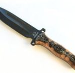 Couteau de chasse – Mod Combat – Manche en Micarta bicolore