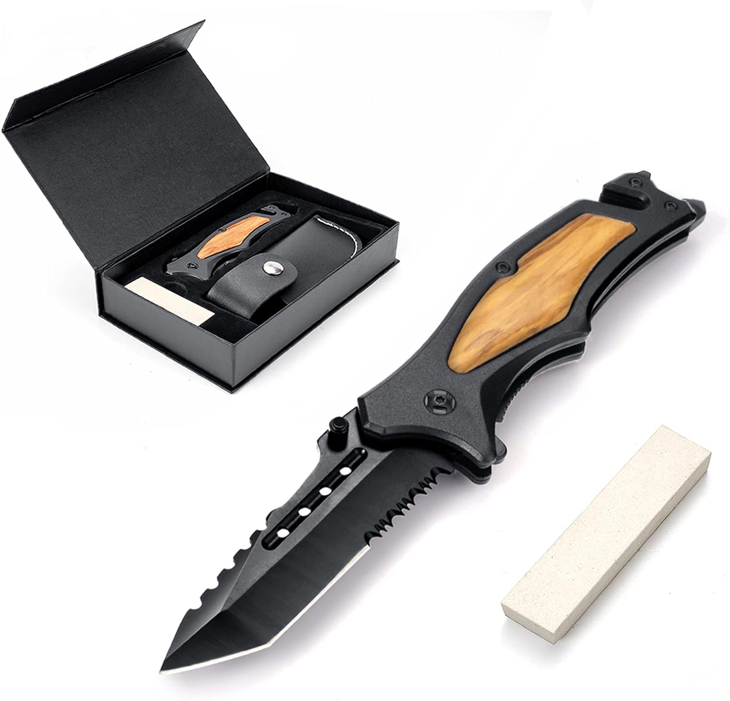 GVDV Couteau de Poche Multifonction 6 en 1