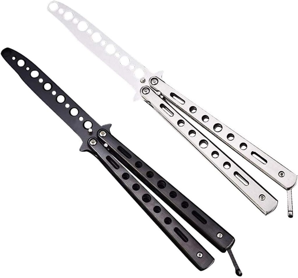 Le couteau papillon Swan 2 pour arts martiaux - L'un des meilleurs couteaux Balisong