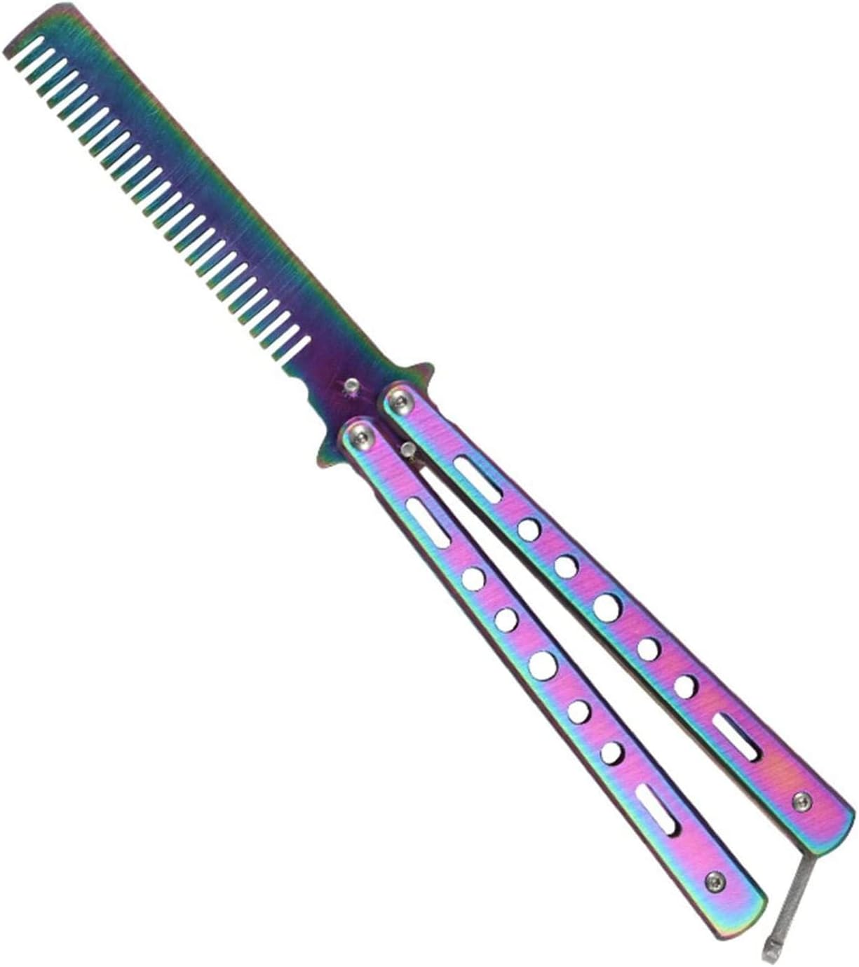 MAKIE Butterfly Comb Couteau Métal Non Aiguisé