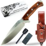 JEO-TEC Nº15 Couteau Bushcraft Outdoor avec Lame N690C - Étui Inclus