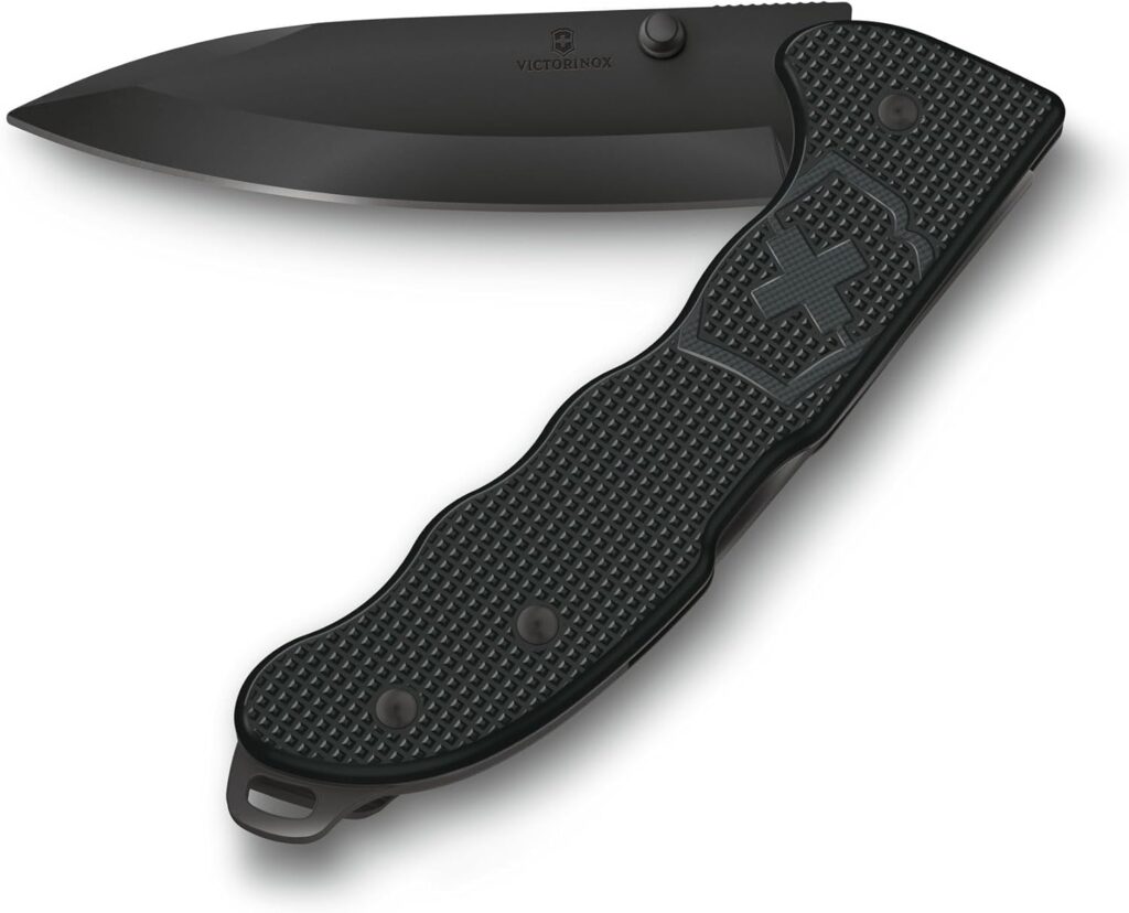 Couteau Victorinox Evoke BS Alox Noir 0.9415.DS23, un couteau pliant suisse élégant et fonctionnel.