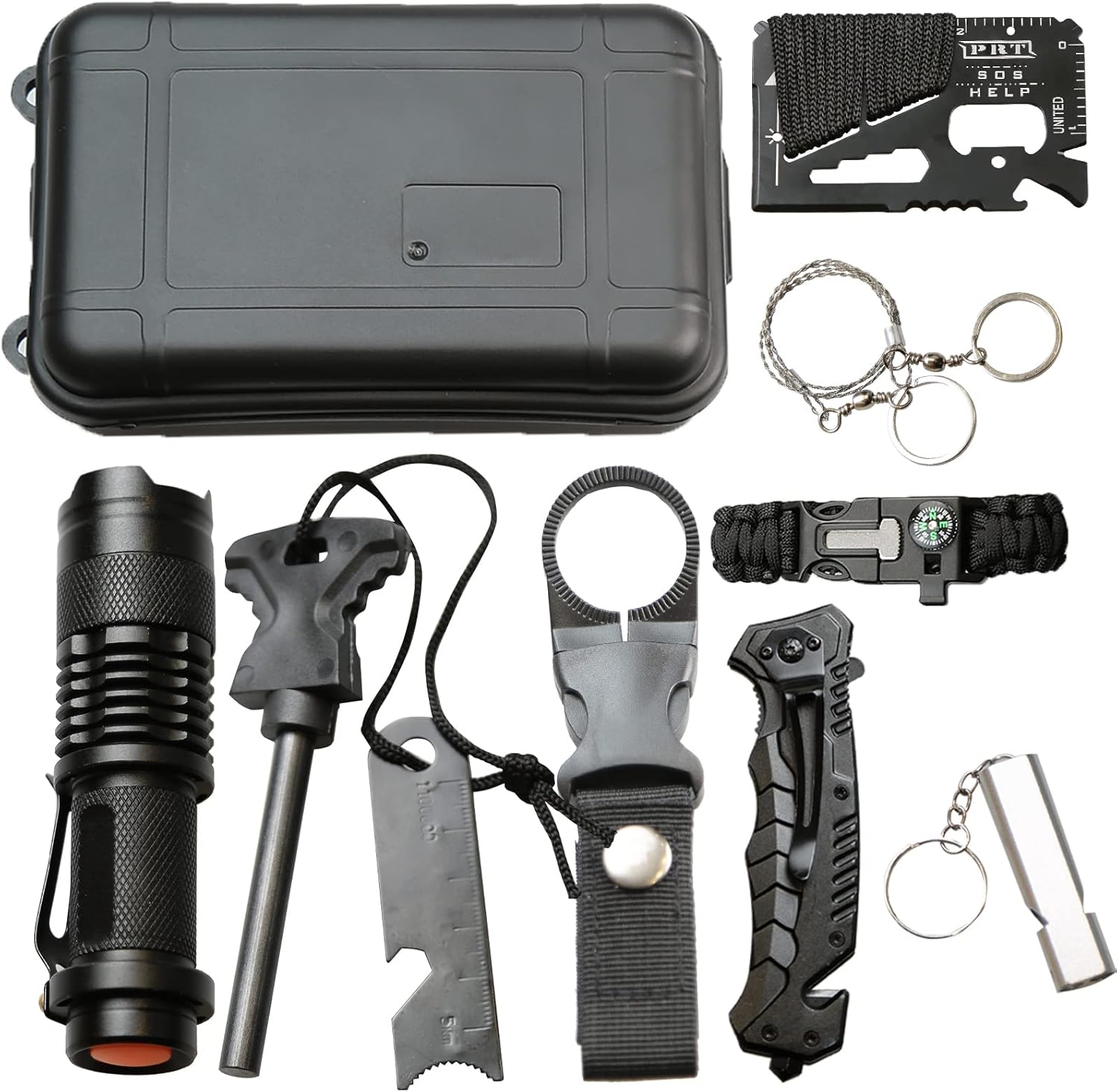 Le Lixada Kit de Survie d'Urgence - Le multifunctional survival kit de survie 10 en 1 idéal pour le camping, la randonnée, et les activités en plein air.