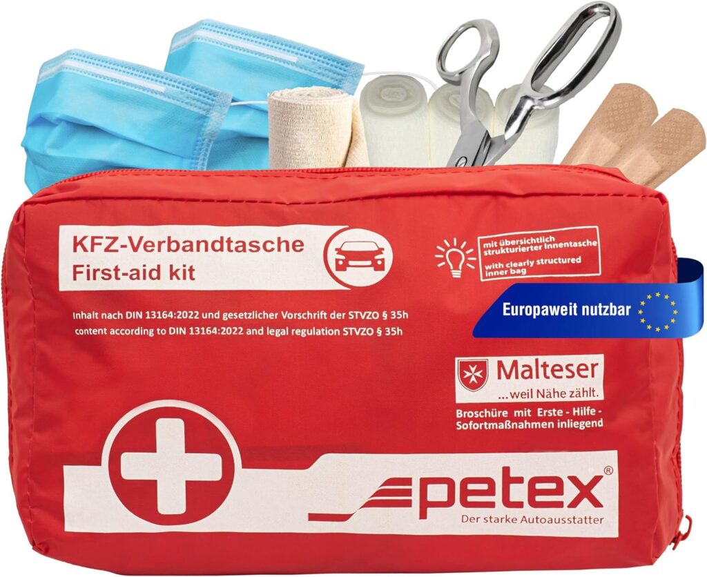 PETEX Trousse Premiers Secours Conforme à la Norme DIN 13164