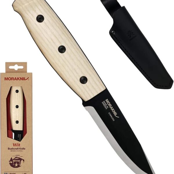 Couteau Morakniv Wit BlackBlade 14084 en bois d'ash (Ash Wood)