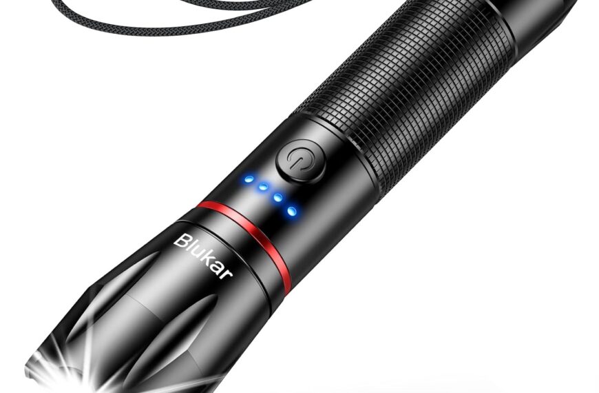 Blukar Lampe Torche LED Rechargeable 2000LM