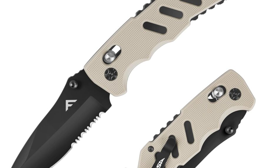 FLISSA Couteau Pliant de poche