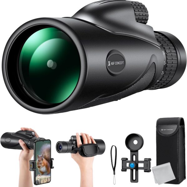 K&F Concept 8-32X50 HD Telescope Monoculaire à Zoom Continu