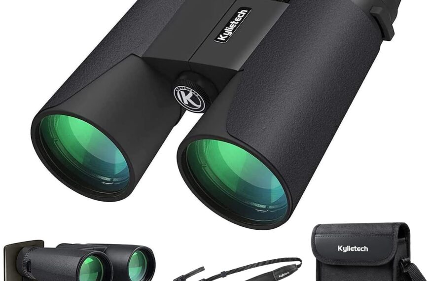 Kylietech Jumelles 12 x 42 avec BAK4 Prism, FMC lentille, Grande oculaire, Compact pour observation de la faune.