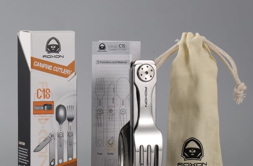 ROXON C1 3 en 1 couteau et cuillère détachables militaire pour survie