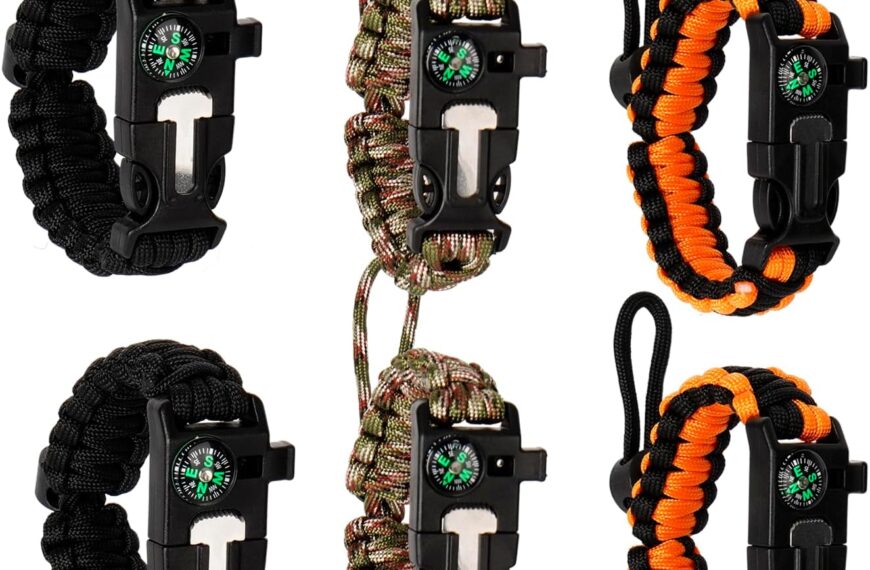 SUPRBIRD 6 Pièces Bracelets de Survie en Paracorde