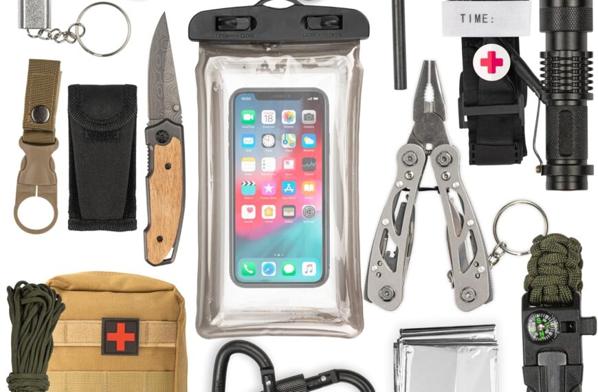 TINALAND Kit de Survie Militaire Complet