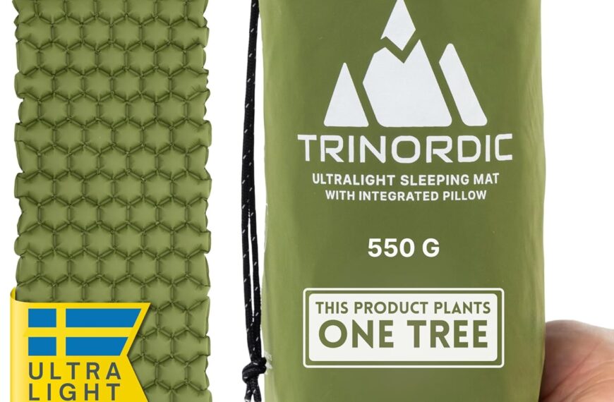 TRINORDIC Matelas de Survie Gonflable Ultraléger avec Oreiller