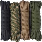 Aufodara 4 Pièces Cordes en Paracorde 7 Brins Nylon