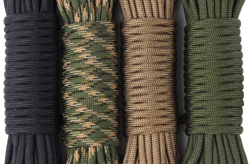 Aufodara 4 Pièces Cordes en Paracorde 7 Brins Nylon