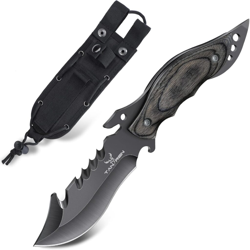 Couteau de Survie Tan Ran Full Tang - Lame Tranchante 3Cr 13