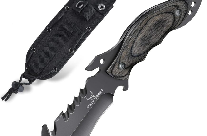 Couteau de Survie Tan Ran Full Tang - Lame Tranchante 3Cr 13