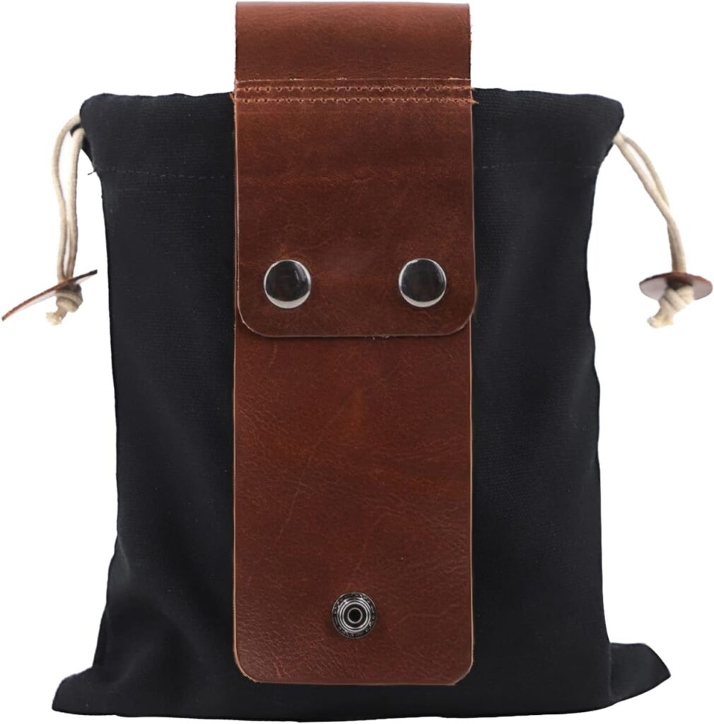 DONGKER Sac de Recherche de Nourriture Pliable Cuir pour Survie