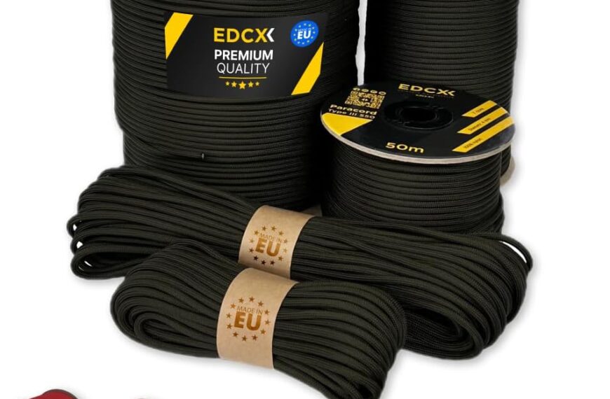 EdcX Paracorde 550 - Résistant et Durable, Fabriqué en Europe