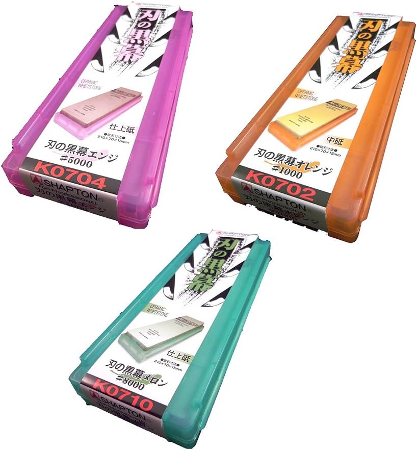 3 Pierres à Aiguiser Shapton Ha No Kuromaku