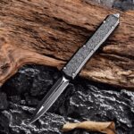 Couteau d'extérieur Amacigana à lame droite à ressort
