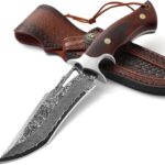 Couteau de Chasse Damas Omesio - Durabilité & Polyvalence