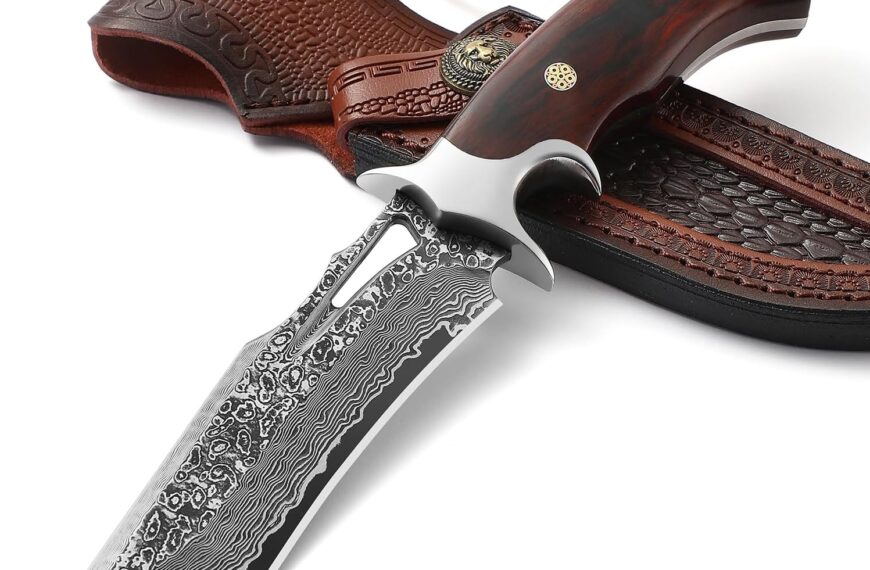 Couteau de Chasse Damas Omesio - Durabilité & Polyvalence