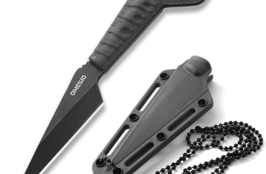 Couteau de Cou Omesio S-FC1 - Compact et Pratique pour l'Aventure