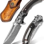 Couteau de Poche LOTHAR RHAEGAL Damas - Élégance et Performance