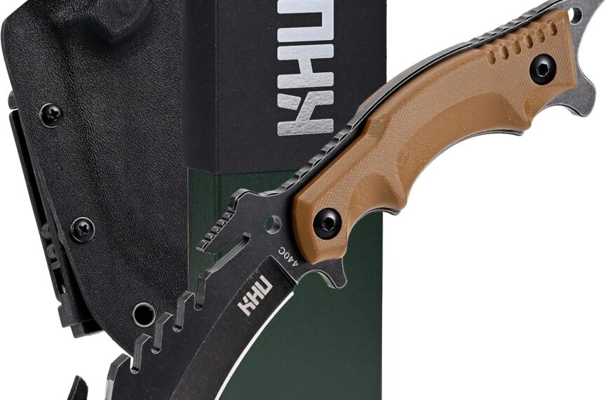 Couteau de Survie Bushcraft KHU - Résistant et Polyvalent