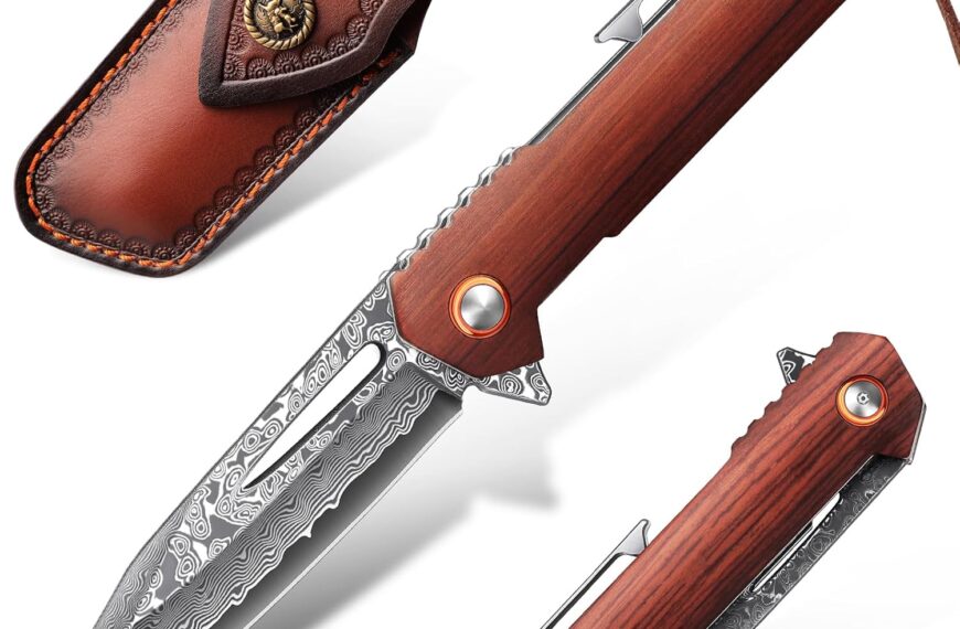 Couteau pliant damast Purple Dragon - Élégance et précision