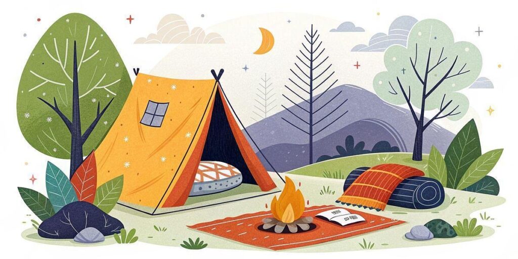 Tente de Camping Outsunny 2-3 Personnes