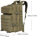 Sac à Dos Militaire 50L Lawaia - Tactique, Étanche, Idéal Randonnée