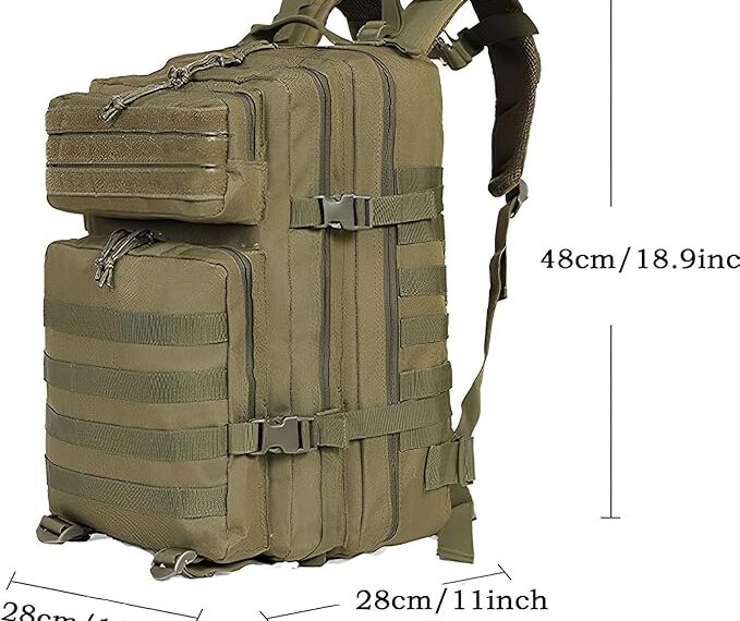 Sac à Dos Militaire 50L Lawaia - Tactique, Étanche, Idéal Randonnée