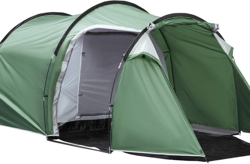 Tente de Camping Outsunny 4,5kg - Montage facile et résistant