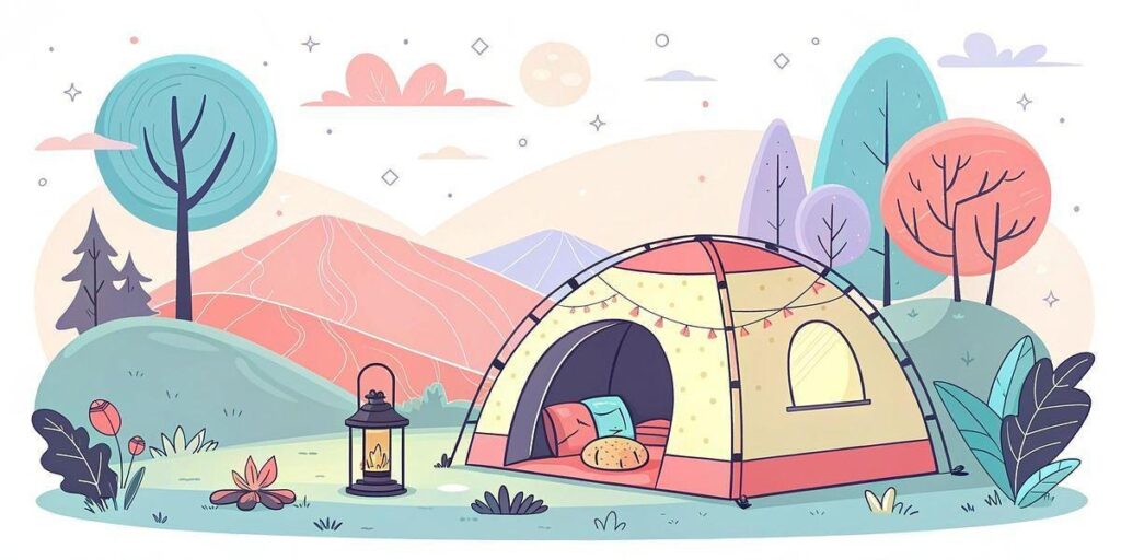 Tente dome Korsika Turin de Skandika graphic