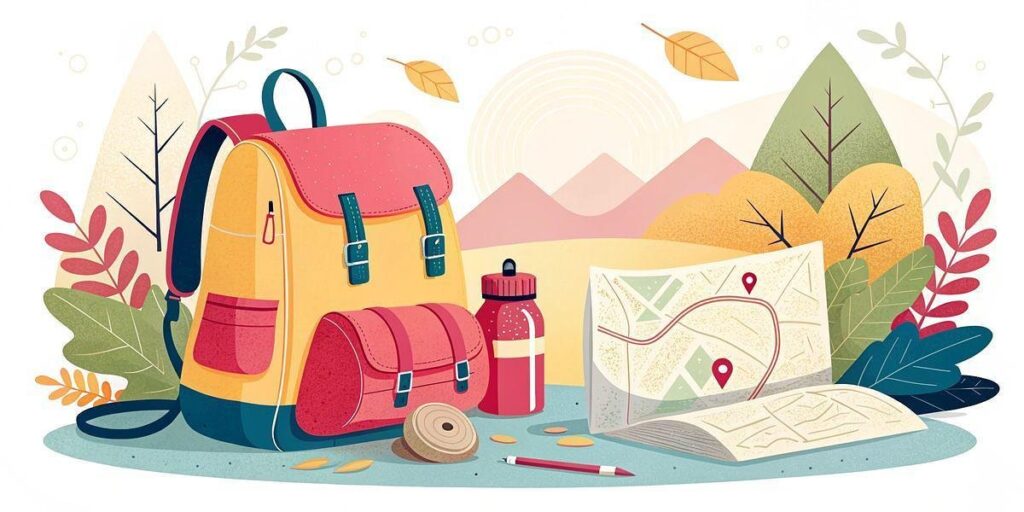 livre sur le kit de survie dans mon sac a dos graphic
