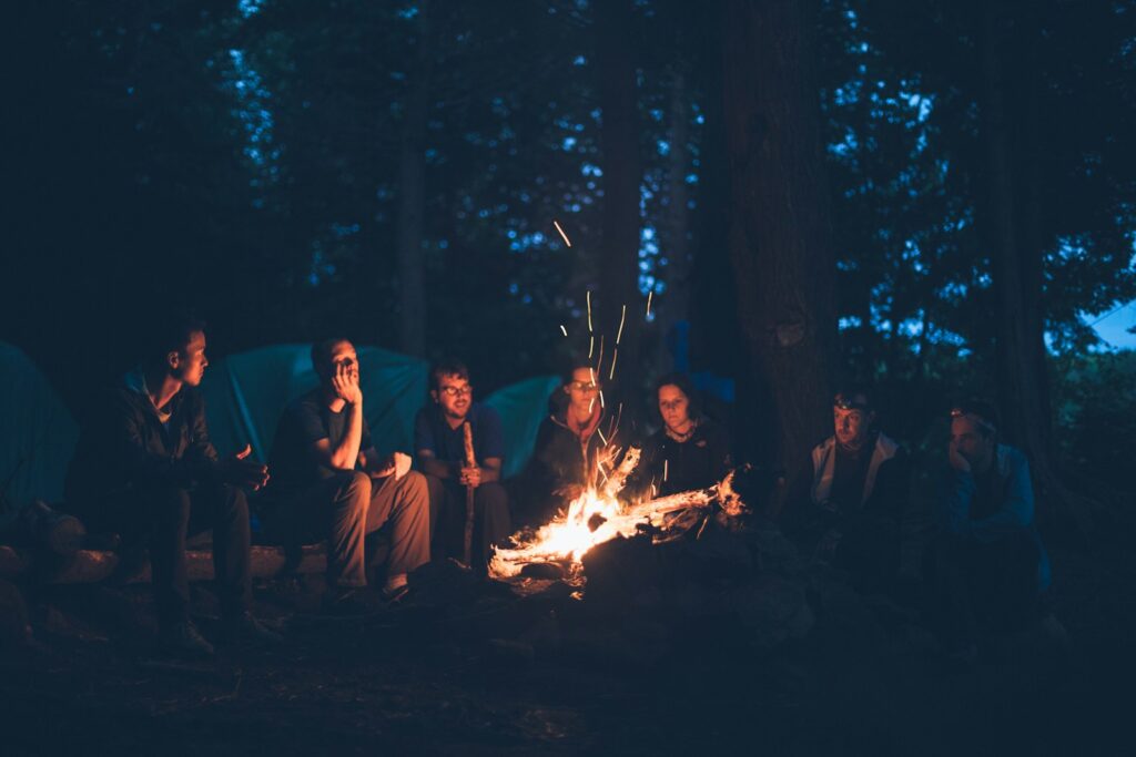 Feu de camp de survie