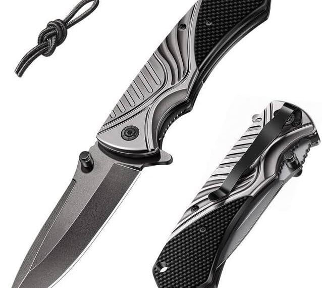 Couteau Pliant ISEYOU en Acier Inoxydable