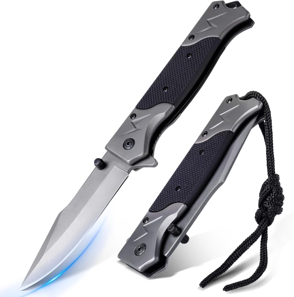 Rolgno Couteau Pliant en Acier Inoxydable