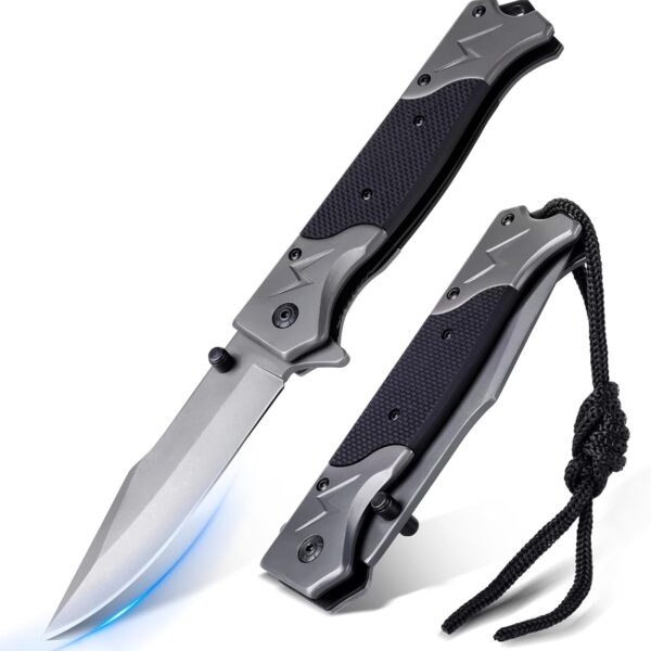 Rolgno Couteau Pliant en Acier Inoxydable