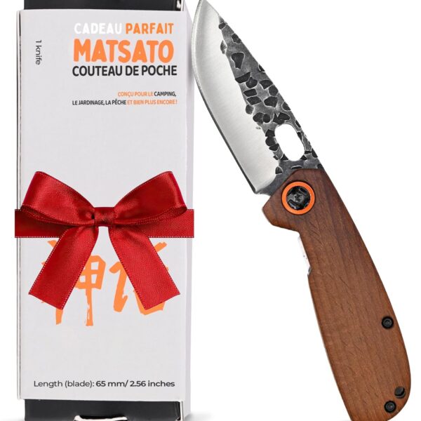Couteau de Poche Pliant Matsato - L'Allié Parfait Pour Vos Aventures!