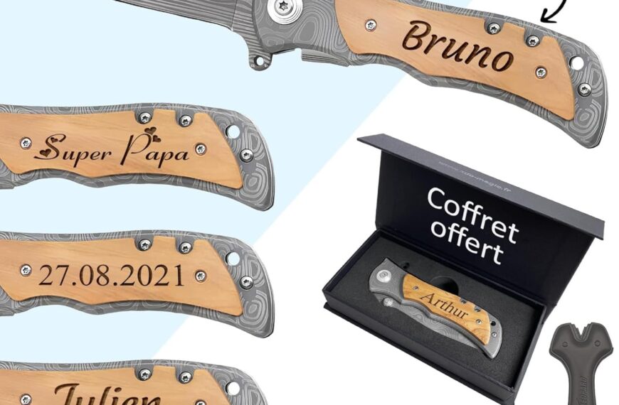Couteau de survie personnalisé KDO Magic - Cadeau unique