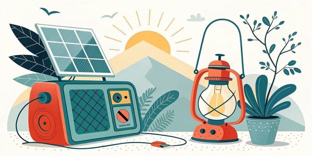 Radio solaire d'urgence Rocam graphic