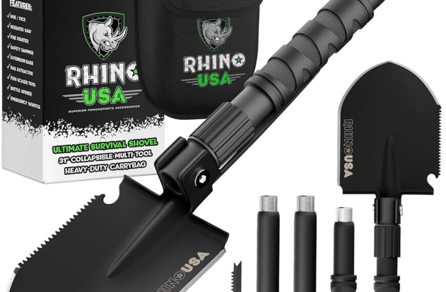Rhino USA Pelle de survie Pliante avec Pointe