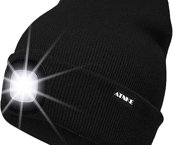 ATNKE Bonnet de Chasse avec LED Lumineux