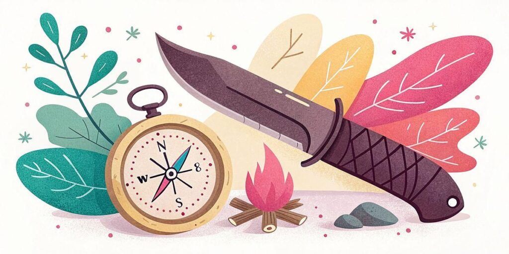 Couteau de Survie Galica en acier 3Cr13 graphic