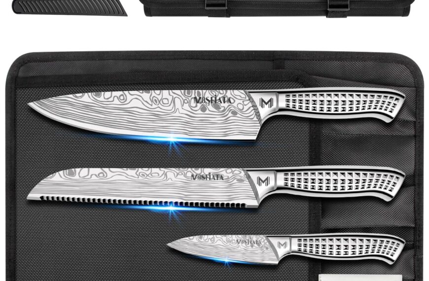 Lot de 10 Couteaux de Cuisine Japonais MOSFiATA