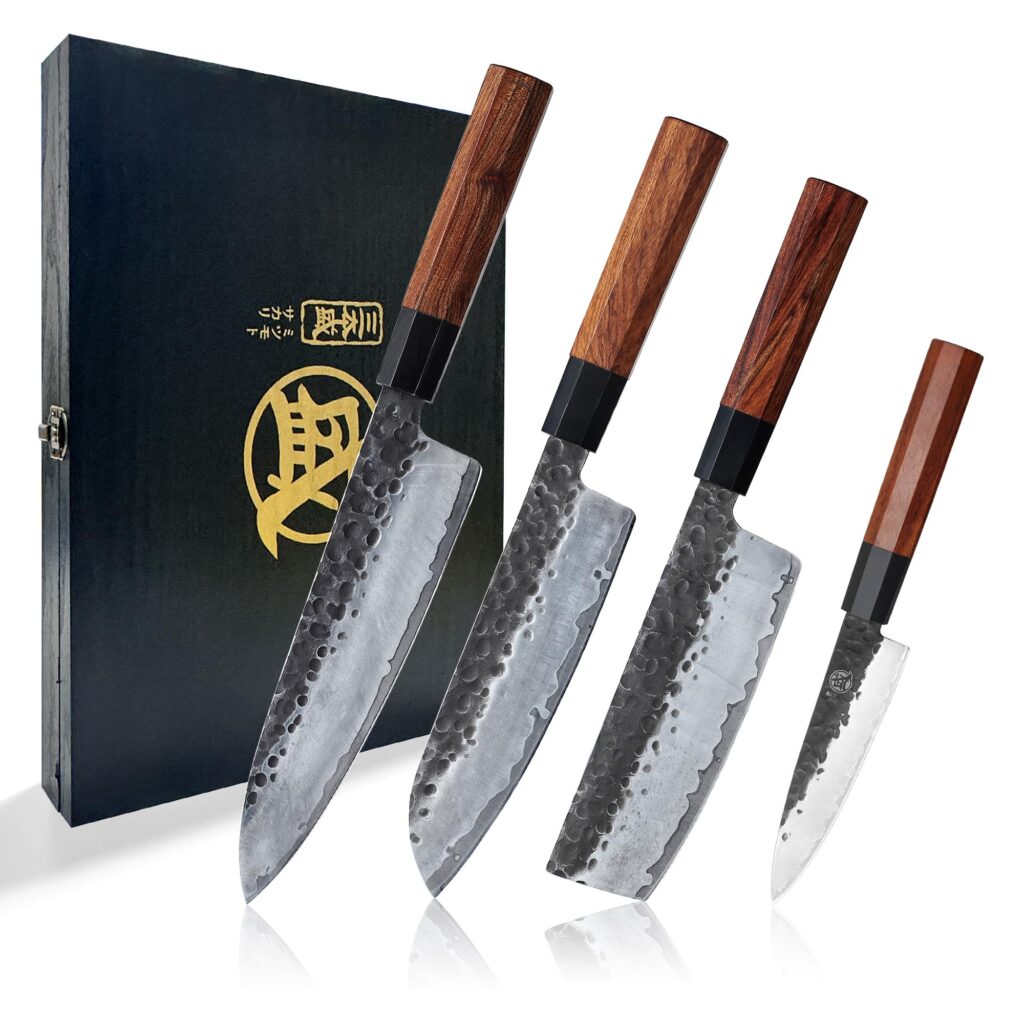 MITSUMOTO SAKARI Set de 4 couteaux de cuisine japonais