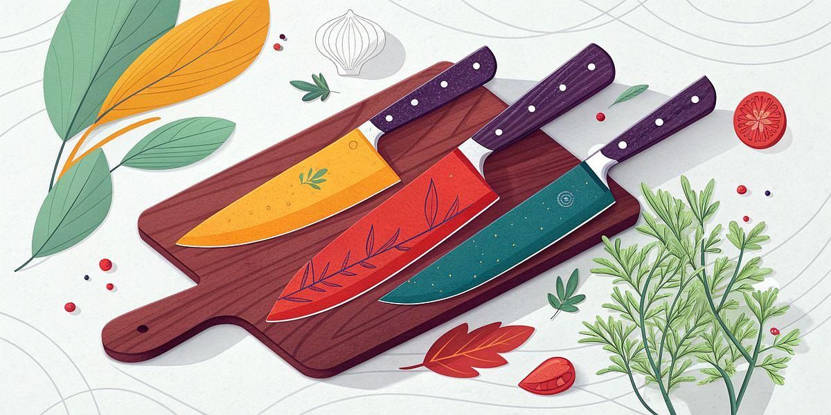 Wakoli Edib set de 3 couteaux graphic